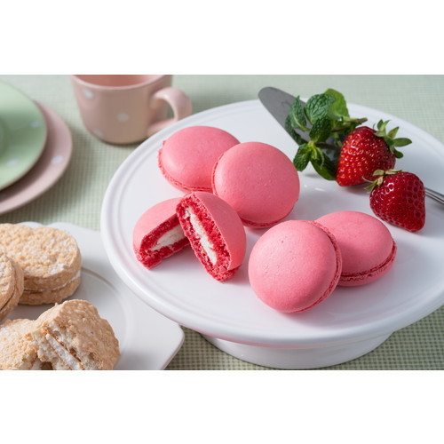神戸発 生杏仁プリン専門店「神戸milk」いちごミルクマカロン＆杏仁プリンダックワーズ